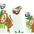 thumbnail image 3 of Coolnut Window Curtain Panels Cute Monkey Holding Twig Grommet Top Room Darkening Thermal Insulated Blackout Window Treatment Drapes 2 Panels W55 x L84 In, 3 of 6