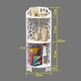 thumbnail image 5 of Étagère de Rangement d'Angle en Plastique à 3 Niveaux pour Salle de Bain, 5 of 5