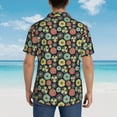thumbnail image 6 of Daiia Daisies Flowers Hawaiian Shirt for Men Gentle Cotton Regular Short Sleeve Casual-Large, 6 of 9