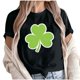 thumbnail image 1 of Camiseta de Manga Corta de Cuello Redondo Impresa de Primavera Superior de las Mujeres, Mezcla Ligera de Poliéster para Uso Diario Y de Fiesta Casual, 1 of 1