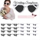 thumbnail image 2 of Boda Gafas de Sol en Forma de Corazón Despedida de Soltera Gafas Dama de Regalos para Padrinos de Boda, 2 of 5