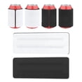 thumbnail image 7 of Can Insulated Sleeve,5mm Thick Spring Snap Rollable Drink Cooler Non Slip Textured Inner Liner,Elastic Wrap Fit Standard 12oz Soda Beer Cans Daily Gathering Use(White), 7 of 7