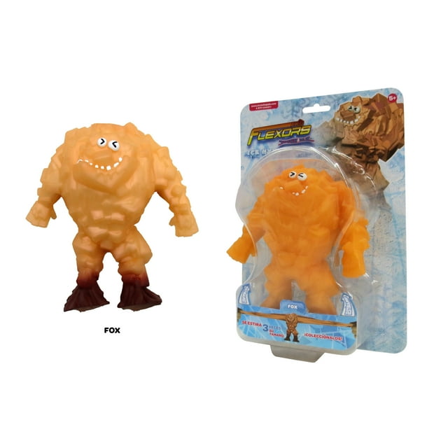 Figura De Acción Ruz Flexors Fox 22cm Naranja