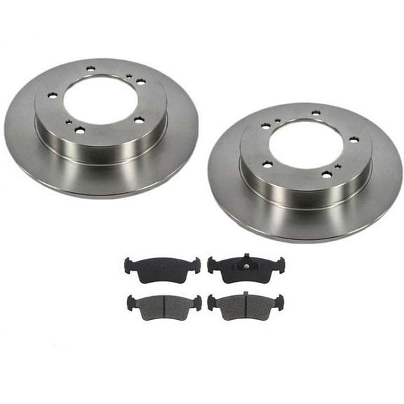 (2) Front Brake Rotors & Pads for Suzuki Samurai 1986-1994