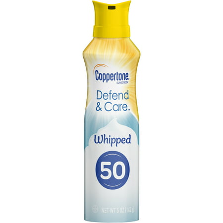 Coppertone Defend & Care Sunscreen Whipped Lotion SPF 50, 5