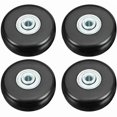 thumbnail image 1 of Suitcase Caster, Luggage Suitcase Repair Caster Heavy Load 50mm Mute Rubber Universal Swivel Replacement Wheel Transport Replaces Caster 4PCS for Suit, 1 of 5