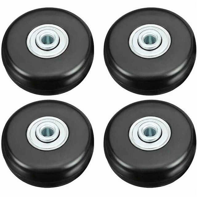 Suitcase Caster, Luggage Suitcase Repair Caster Heavy Load 50mm Mute Rubber Universal Swivel Replacement Wheel Transport Replaces Caster 4PCS for Suit