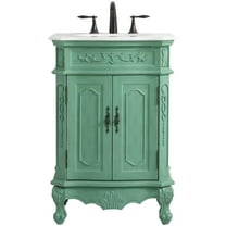 Elegant Lighting Vf10124-Vw Danville 24" Free Standing Single Basin Vanity Set - Vintage