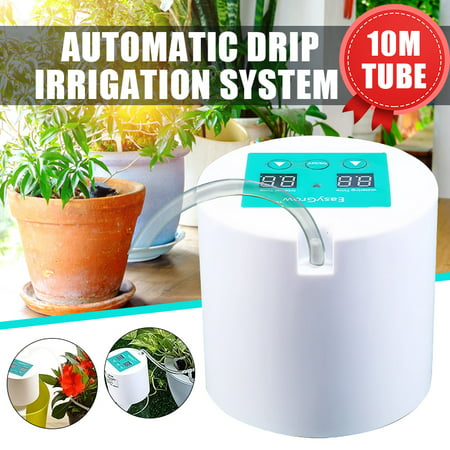 Home Flow Drip Irrigation System Sprinkler Automatic DIY Micro Plant Self Watering Water Timer Controller Garden Hose Kits +10m (Best Irrigation System Controller)