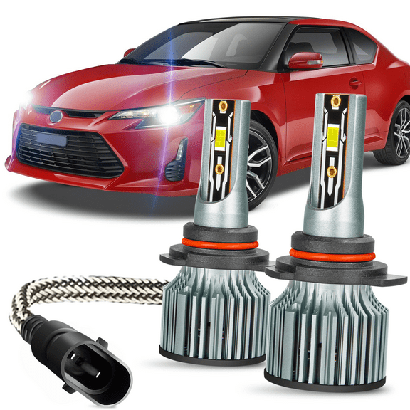For Scion tC 2014 2015 2016 - 2PC 6000K LED Headlight Kit High / Low Beam Bulbs