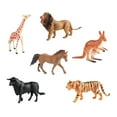 thumbnail image 2 of Almencla 6 Pieces Animals Figurine Realistic Wildlife Animal Statue, Birthday Gifts, Party Favors, Animal Figures Animal Playset, 2 of 8