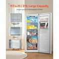 thumbnail image 3 of KFFKFF Convertible Freezer/Refrigerator, 11 Cu.Ft Frost Free Upright Freezer with Temp Control Panel, Reversible Door, 3 of 9