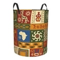 thumbnail image 2 of XMXT Collapsible Laundry Basket, Vintage Ethnic Symbols Waterproof Laundry Hampers Storage Baskets Dirty Clothes Hamper, 40L, 2 of 8