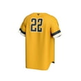 thumbnail image 3 of Unisex-GameDay Greats  Gold West Virginia Mountaineers Pick-A-Player Baseball Fashion Jersey, 3 of 3