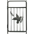 thumbnail image 4 of 86.6"H Metal Garden Arch With Door and Plant Box, Garden Trellis, Outdoor Lawn Climbing Plants, Support Rose Vine Plants, Suitable for Wedding Arch, Party Decoration，Black, 4 of 8