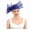 blue, variant on 1‑piece JINXI Headwear Series Elegant‑curved Mesh Hat, Head Accessory for Parties and Formal Occasions