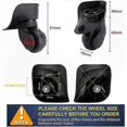 thumbnail image 3 of Durable Silent Rubber Wheels Pair for Premium Luggage Repair and Replacement, 3 of 5
