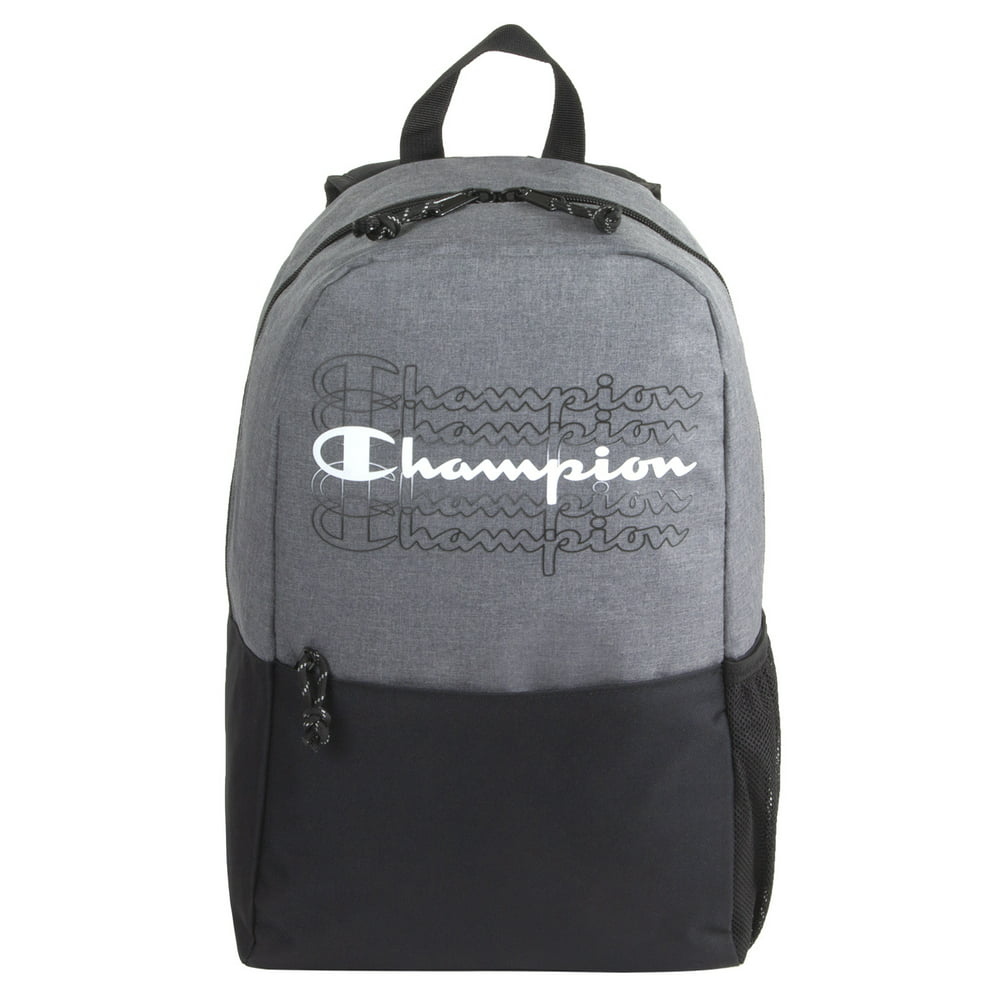 Champion - Champion Velocity Grey Black Backpack with Adjustable Straps ...