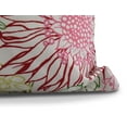 thumbnail image 2 of Simply Daisy, 18" x 18" zentangle 4 Color, Floral Print Outdoor Pillow, Red, 2 of 2