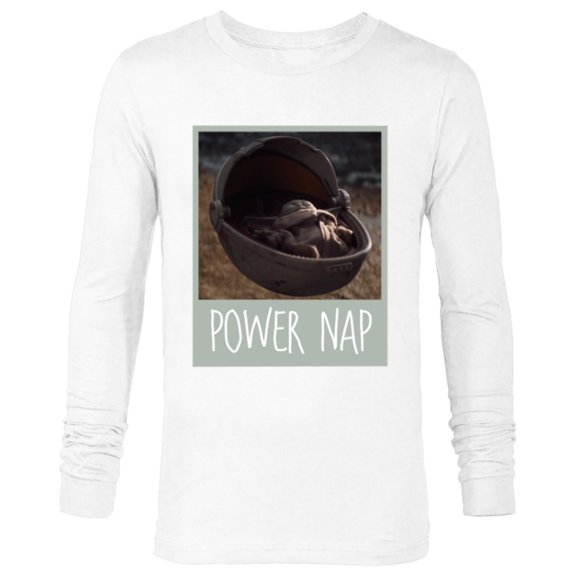Star Wars The Mandalorian The Child Power Nap - Long Sleeve T-Shirt for Men - Customized-White