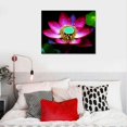 thumbnail image 3 of Creowell Lotus Canvas Wall Art For Living room Poster Printing、Bedroom Office Canvas Prints Pictures Wall Decor 20x16 Inch, 3 of 3