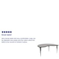 thumbnail image 4 of Flash Furniture Wren 48''W x 72''L Kidney Grey HP Laminate Activity Table - Standard Height Adjustable Legs, 4 of 5