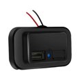 thumbnail image 1 of xinxixnxx Auto Charger Socket Professional Self-locking Dual USB Splashproof RV Boats Bus Power Outlet Charging Adapter Accessories 4.8A, 1 of 1