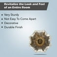 thumbnail image 4 of Perilla Home Set of 6 Melon Crystal Cabinet Knobs for Drawers Decorative Vintage Glass Knobs for Home Kitchen Cupboard Glass Door Dresser Wardrobe and Drawer Pulls (Clear), 4 of 5