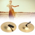 thumbnail image 4 of Belly Dancing Finger Cymbals, Finger Cymbals 2Pcs Good Polished Texture Pure Copper  For Holiday For Gift, 4 of 8