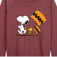 thumbnail image 3 of Peanuts - Snoopy and Friends - Women's Lightweight French Terry Long Sleeve Shirt, 3 of 6