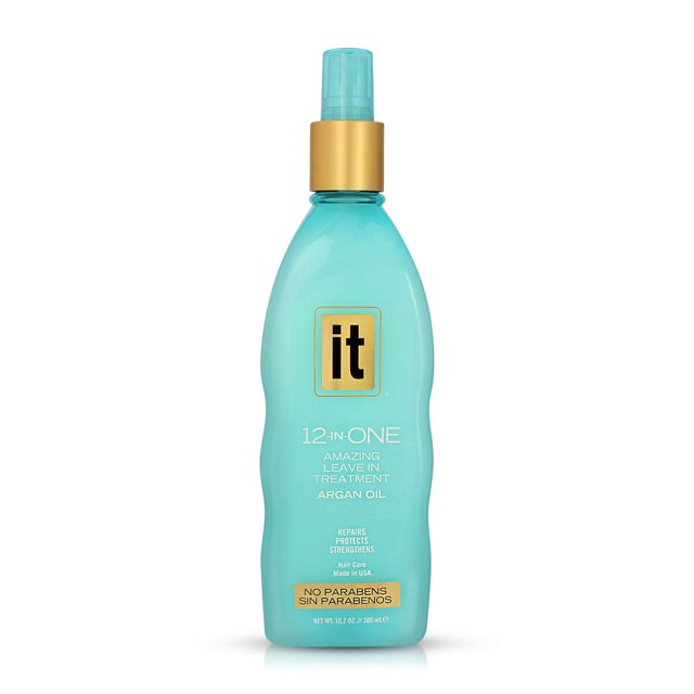 It Haircare 12 en uno increíble tratamiento sin enjuague con aceite de argán marroquí 10.2 oz