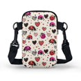 thumbnail image 2 of HELLHERO Underarm Shoulder Bag Polyester Double Layer Ladybug Heart Pattern for Travel Daily Use Unisex, 2 of 7