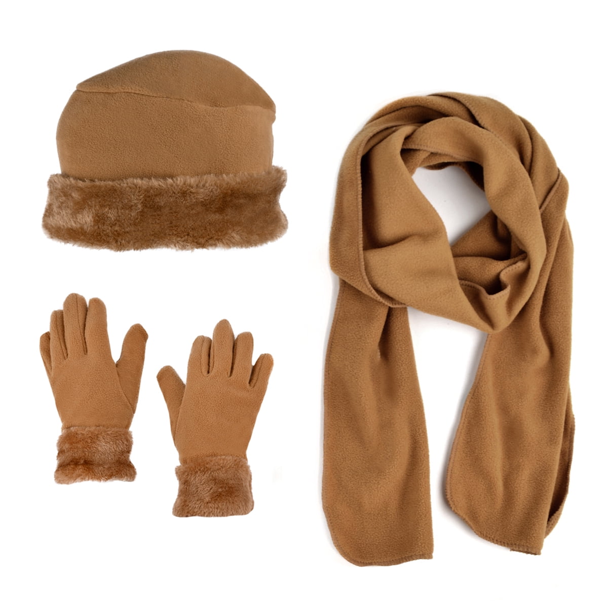 women's scarf and gloves