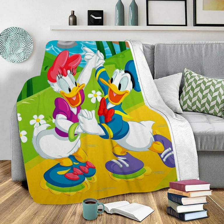 Donald Duck Print Throw Blanket Super Soft Travel Blanket Plush for Birthday Souvenir Gifts 32x47Inches Walmart