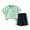 Green, variant on Jamsmile Toddler Boys Outfit Sets Children Soft Short Sleeve T Shirts Tops   Shorts Casual Two Piece Summer Kids Boys Outfits Sets