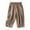 Khaki, variant on JIUKE Capri Pants for Women Casual Solid High Waisted Drawstring Cotton Linen Comfy Lounge Capris with Pockets