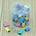 thumbnail image 3 of CCOCC 60 Pcs Medium Binder Clips,15mm,Colored Binder Clips,Paper Clamps Medium Size for Office Supplies,4 Vibrant Colors, 3 of 7