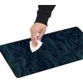 thumbnail image 5 of Extended Mouse Pad, Large Big Desk Pad with Stitched Edges, 31.5''''x11.8'''', Non-Slip Laptop Computer Keyboard Mousepad for Office Home, Geographic Topographi-c Map Lines, 5 of 6