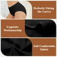 thumbnail image 6 of Women High Waisted Underwear Shapewear, Seamless Briefs Full Coverage Ladies Panties 2Black+2Black XL, 6 of 7