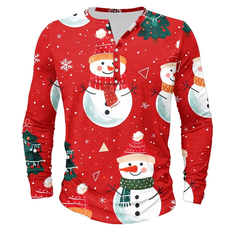 Yokinndama　Xmas Sales 3点 Jjayotai Clearance Mens Christmas Shirt, Mens Christmas Shirts