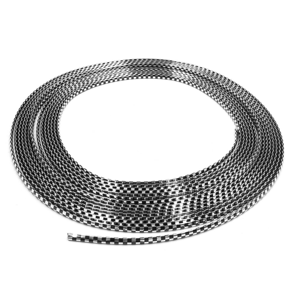 14M Long Carbon Fiber Pattern Car Door Edge Guard Ushaped Moulding