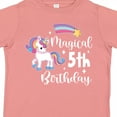 thumbnail image 4 of Inktastic Magical 5th Birthday Rainbow Unicorn with Star Boys or Girls Toddler T-Shirt, 4 of 5