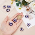 thumbnail image 3 of 8Pcs Alloy Rhinestone Shank Buttons Metal Sewing Shank Buttons Blue Rhinestone Buttons for DIY Sewing Crafts Jacket Coat Hole: 1.6mm, 3 of 9
