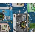 thumbnail image 5 of oneOone Polyester Lycra Teal Blue Fabric Camera Pattern Sewing Craft Projects Fabric Prints By Yard 56 Inch Wide, 5 of 6
