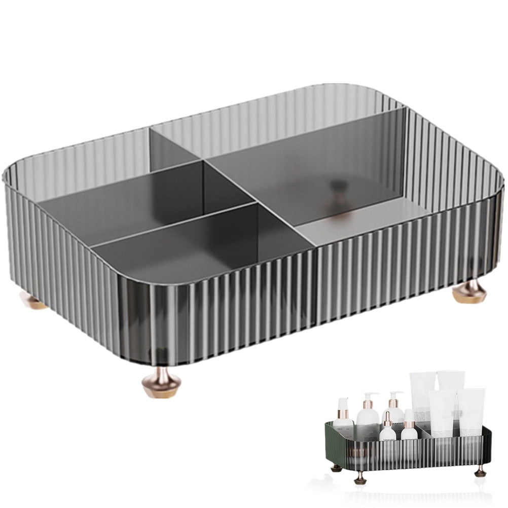 Bestonzon Compartment Desk Organizer Tray Desktop Cosmetics Tray Makeup