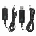 thumbnail image 1 of Cable de Carga Rápida de Voltaje Ajustable (2 Unidades) USB/Tipo C A DC5525, Cable Convertidor Elevador para Módems Ópticos y Enrutadores., 1 of 1