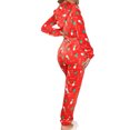 thumbnail image 3 of Christmas Adult Onesie Pajamas for Women One Piece Fleece Fuzzy Warm Sherpa Hooded Jumpsuit Sleepwear Homewear, 3 of 8