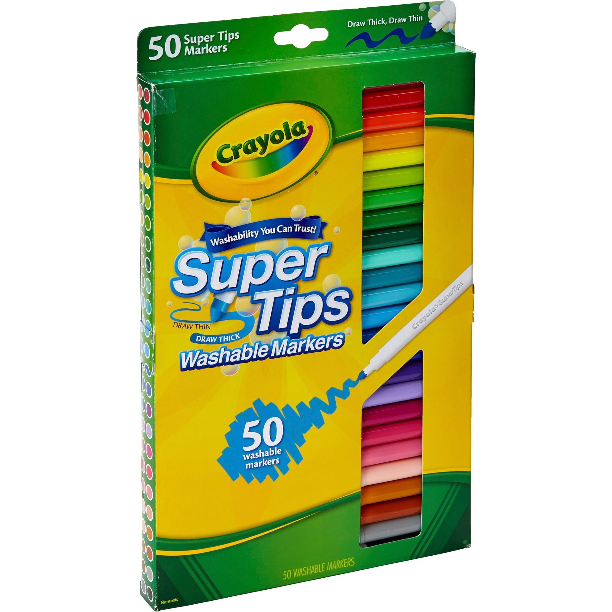 Crayola Super Tips Washable Markers, 50 Count - NIB!