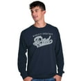 thumbnail image 3 of World's Greatest Dad Number 1 Father Men's Big & Tall Long Sleeve Graphic Tee Brisco Brands 3X, 3 of 5
