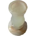 thumbnail image 4 of India Meets India Christmas Handicraft Onyx Marble Pillar Candle Holder 4", Best Gifting, Made by Awarded Indian Artisan, 4 of 4